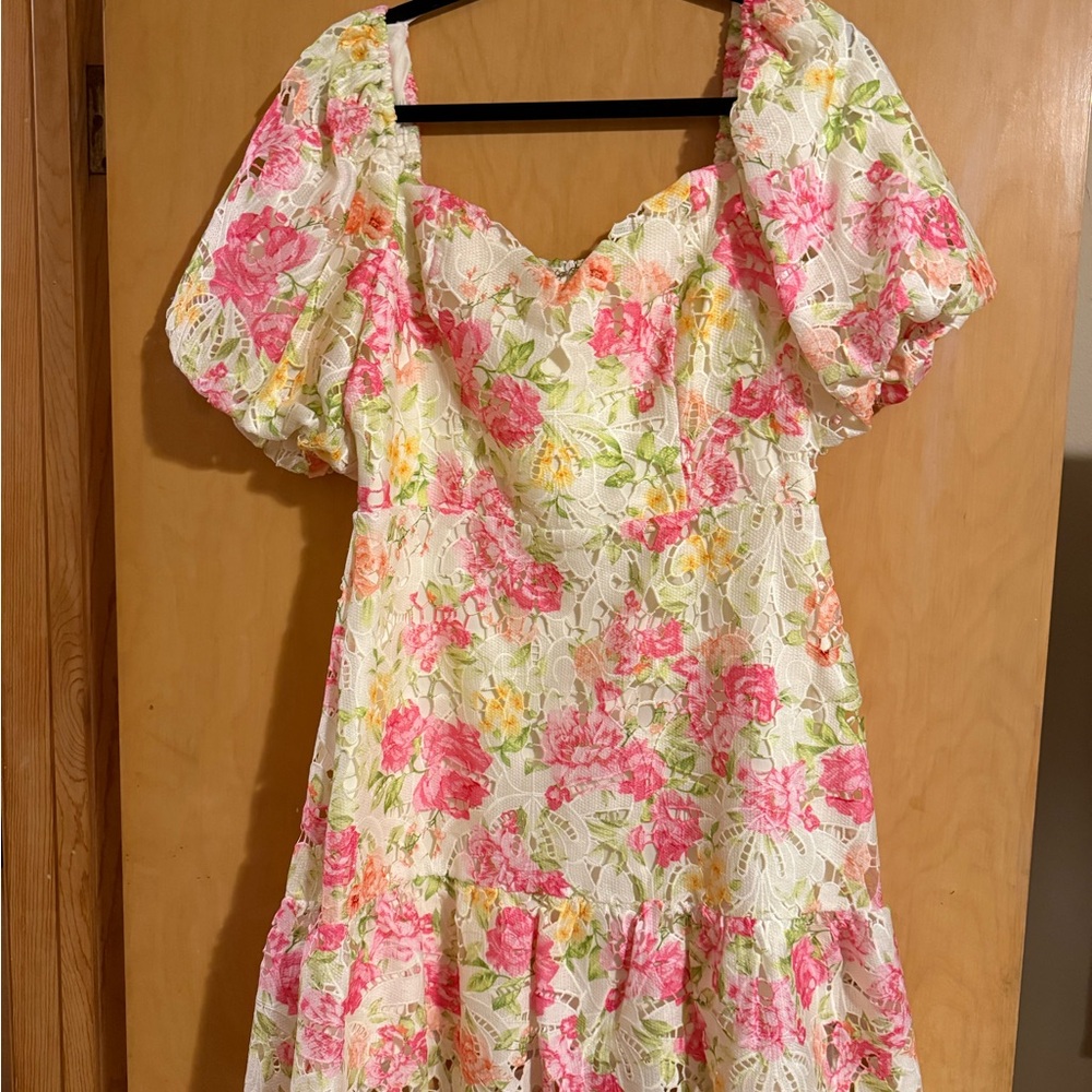 Flying Tomato Vibrant Floral Dress